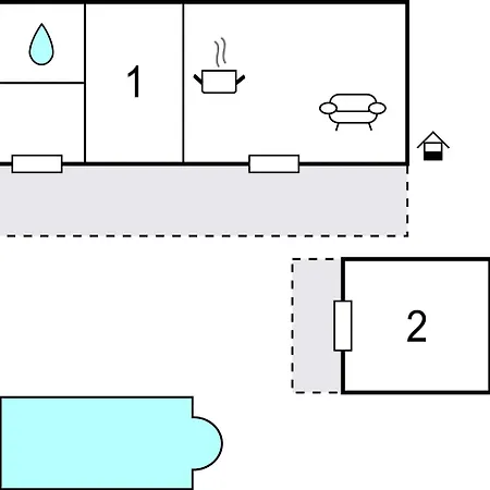 2 Bedroom Beautiful In 本科瓦茨