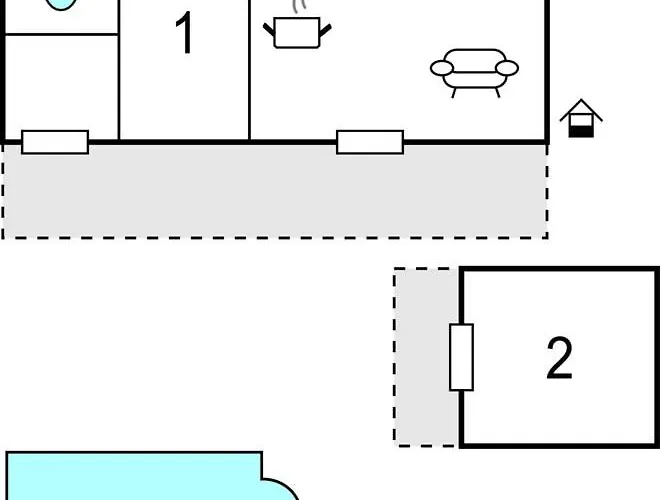 2 Bedroom Beautiful In *